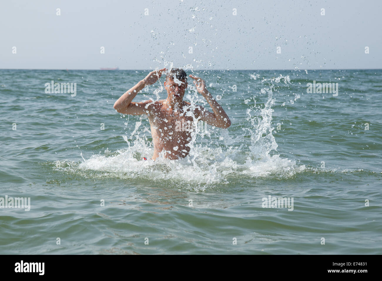 Eau éclaboussant Banque D'Images