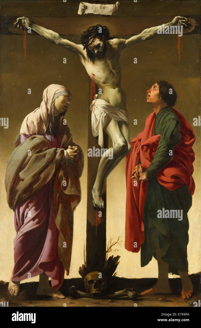 La Crucifixion avec la Vierge et Saint Jean Hendrick ter Brugghen par -, 1625 Banque D'Images