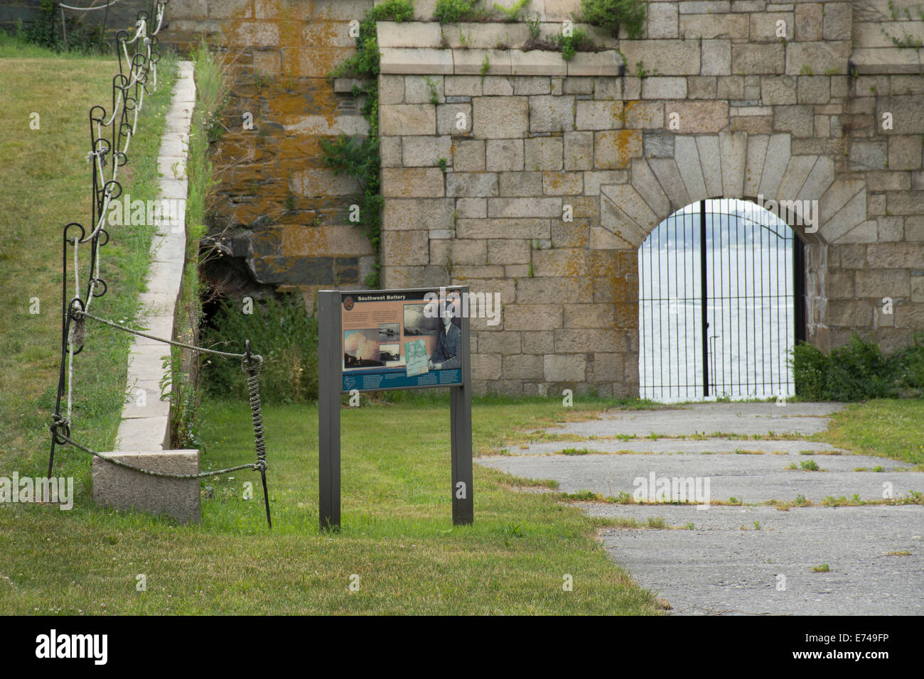 Newport, Rhode Island, Fort Adams State Park et site historique national. Plus large fortification maritime aux États-Unis, vers 1824 Banque D'Images