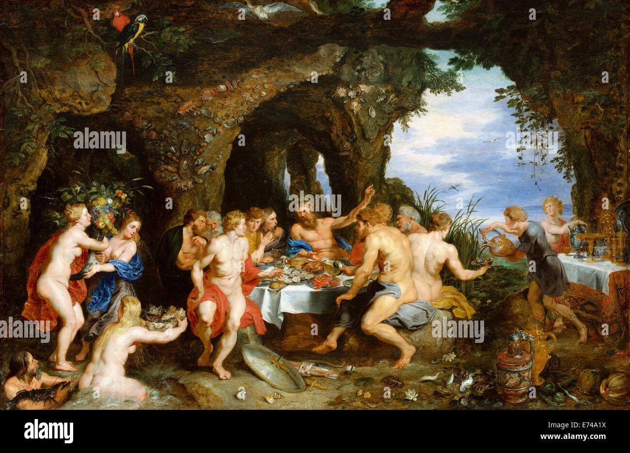La Fête de Achelous - par Peter Paul Rubens, 1615 Banque D'Images
