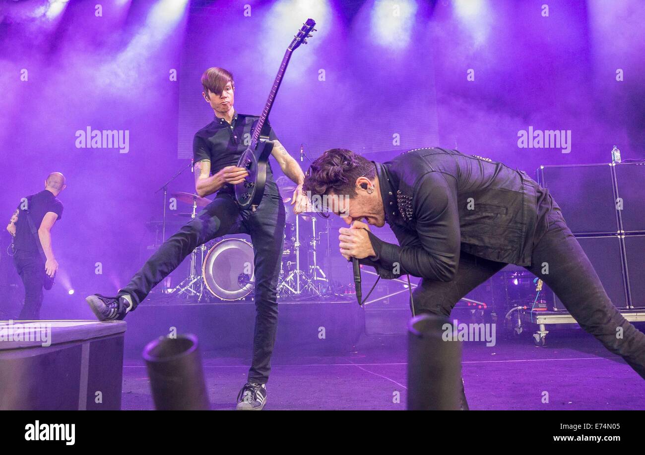 Clarston, MI, USA. 30e Août, 2014. L'AFI effectue à DTE Energy Music Theatre à Clarkston, MI. © Alexis Simpson/ZUMA/Alamy Fil Live News Banque D'Images