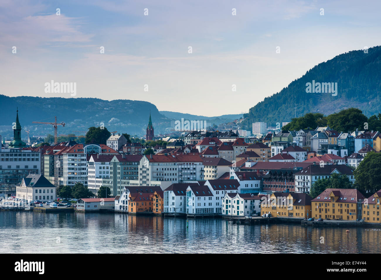 L'horizon de la mer de Bergen, Norvège, Scandinavie. Banque D'Images