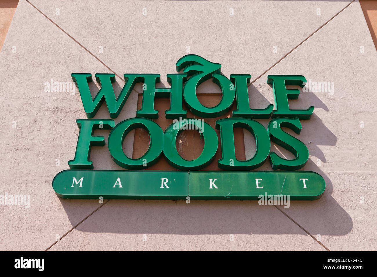 Supermarché Whole Foods sign - Washington, DC USA Banque D'Images