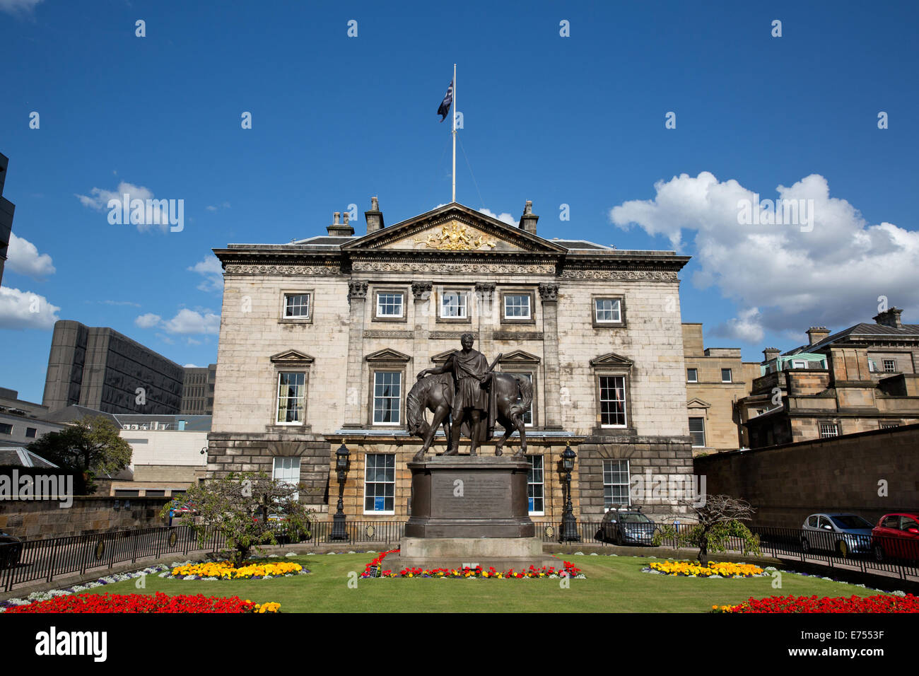 Royal Bank of Scotland's head-office à St Andrews Square, Édimbourg. Banque D'Images