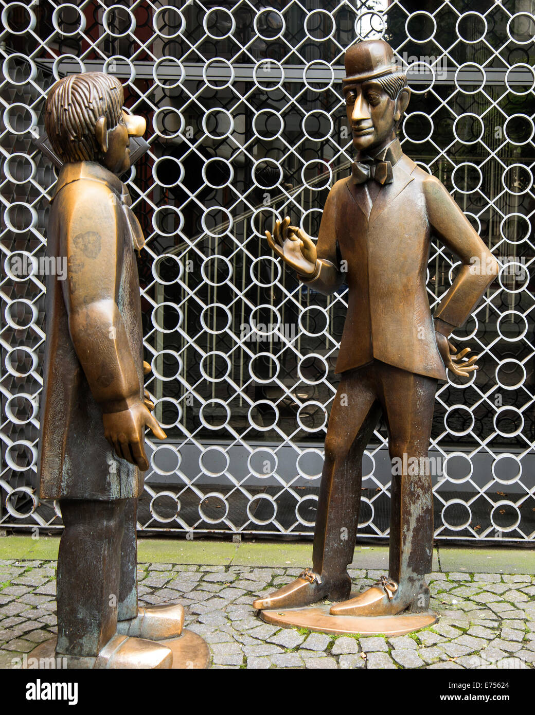 L'original du groupe de sculptures dans la rue, de Cologne, Köln, Allemagne, Europe Banque D'Images