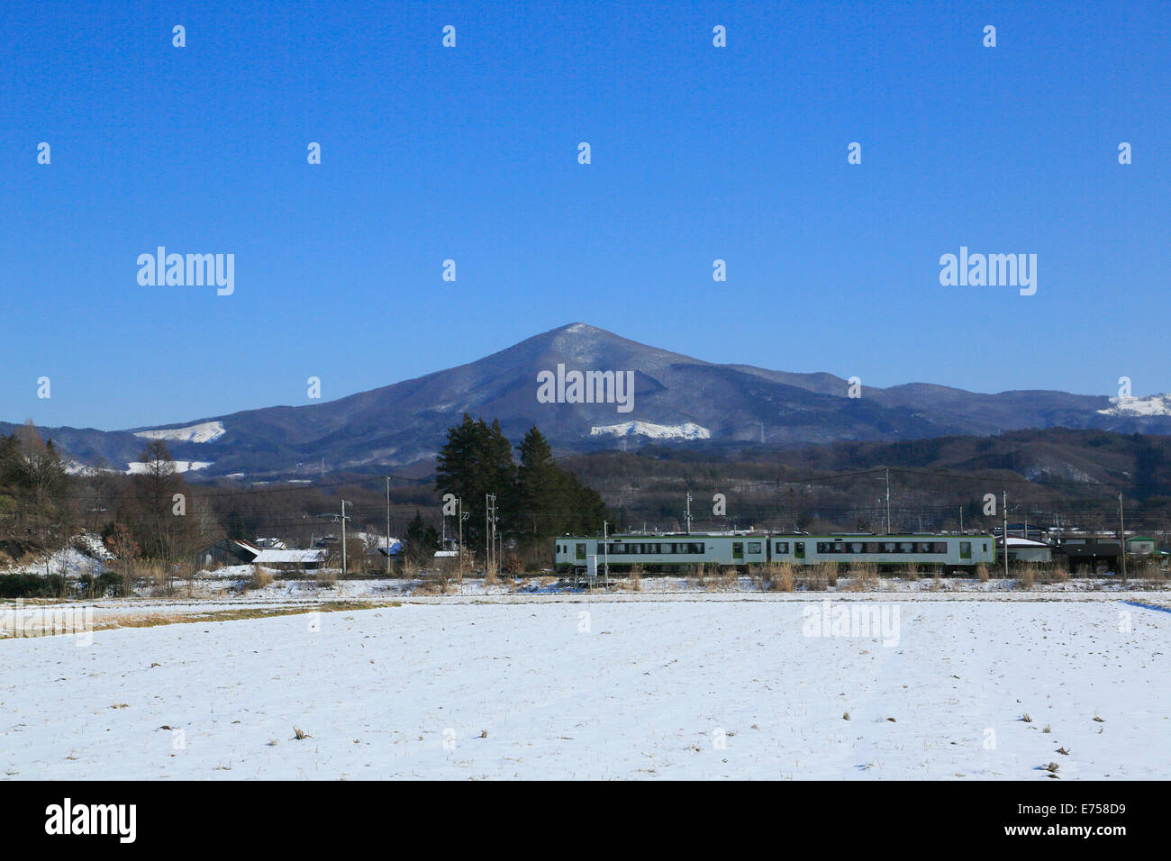 Mt.himekami en hiver Banque D'Images