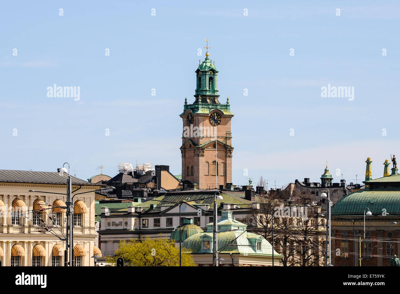 Suède, Stockholm. Storkyrkan, la plus ancienne église de Gamla Stan. Banque D'Images
