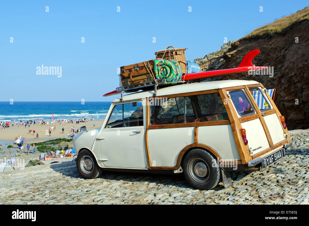 Un vintage Morris Mini Clubman Banque D'Images