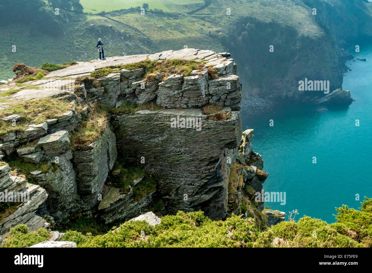 Valley of the Rocks lynton lynmouth Devon du Nord Banque D'Images