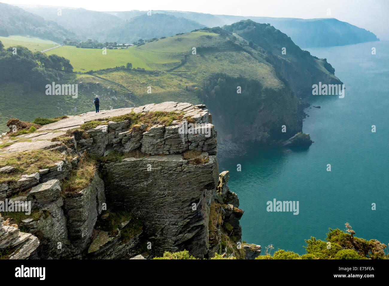 Valley of the Rocks lynton lynmouth Devon du Nord Banque D'Images