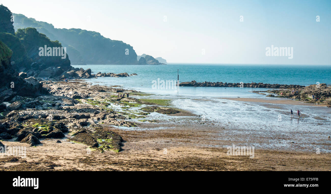 Combe Martin station village de vacances dans le Devon UK par un beau jour sunney Banque D'Images