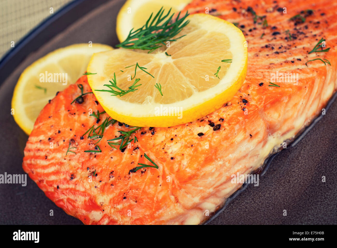 Filet de saumon Banque D'Images