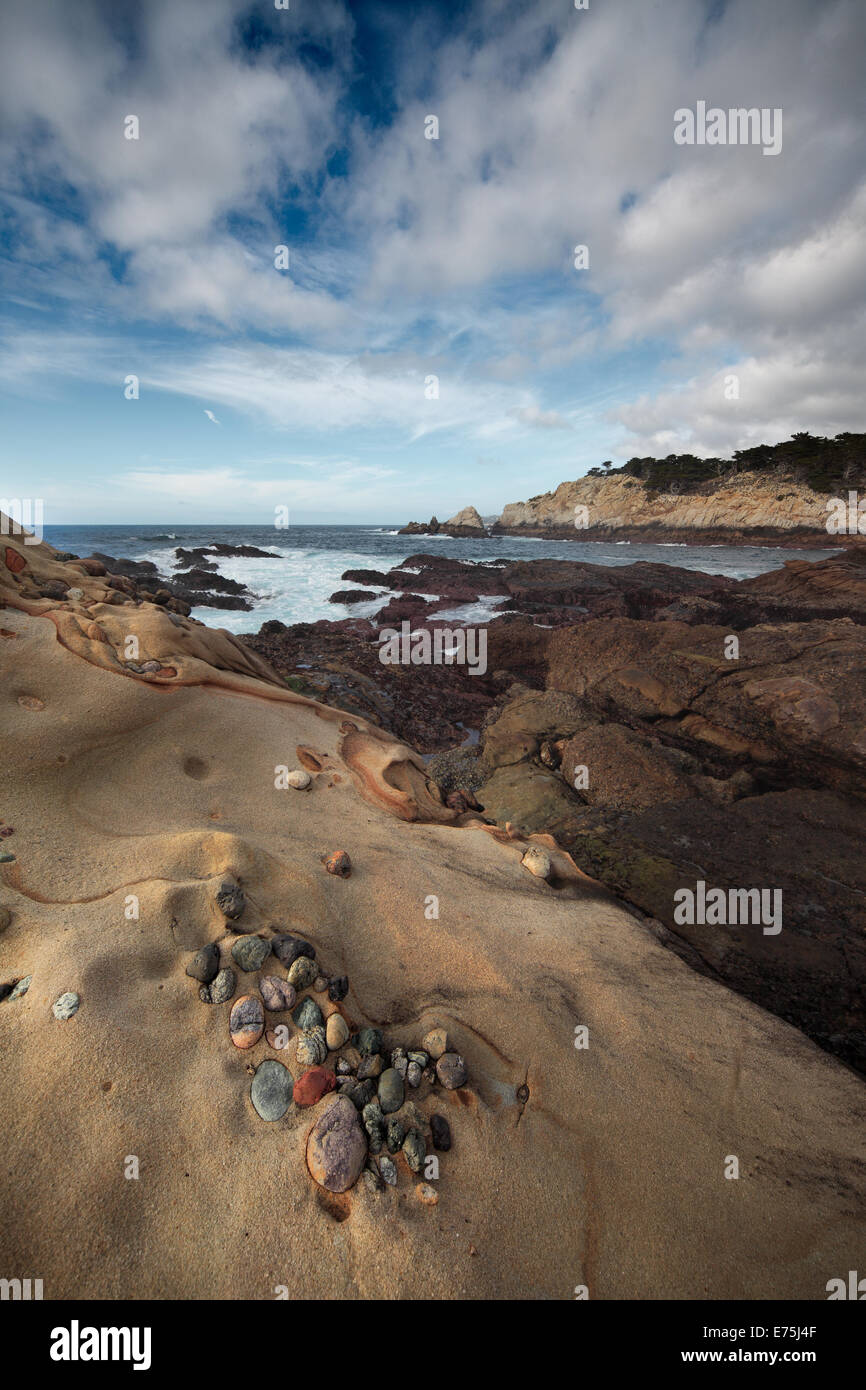 Côte Rocheuse à Point Lobos Californie Banque D'Images