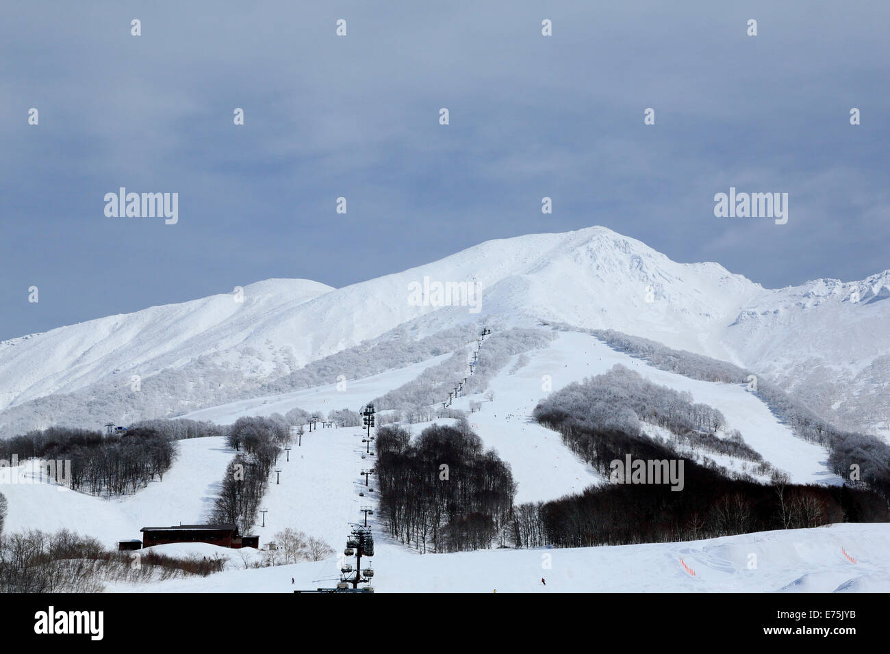 Mont Akita-Komagatake en hiver Banque D'Images