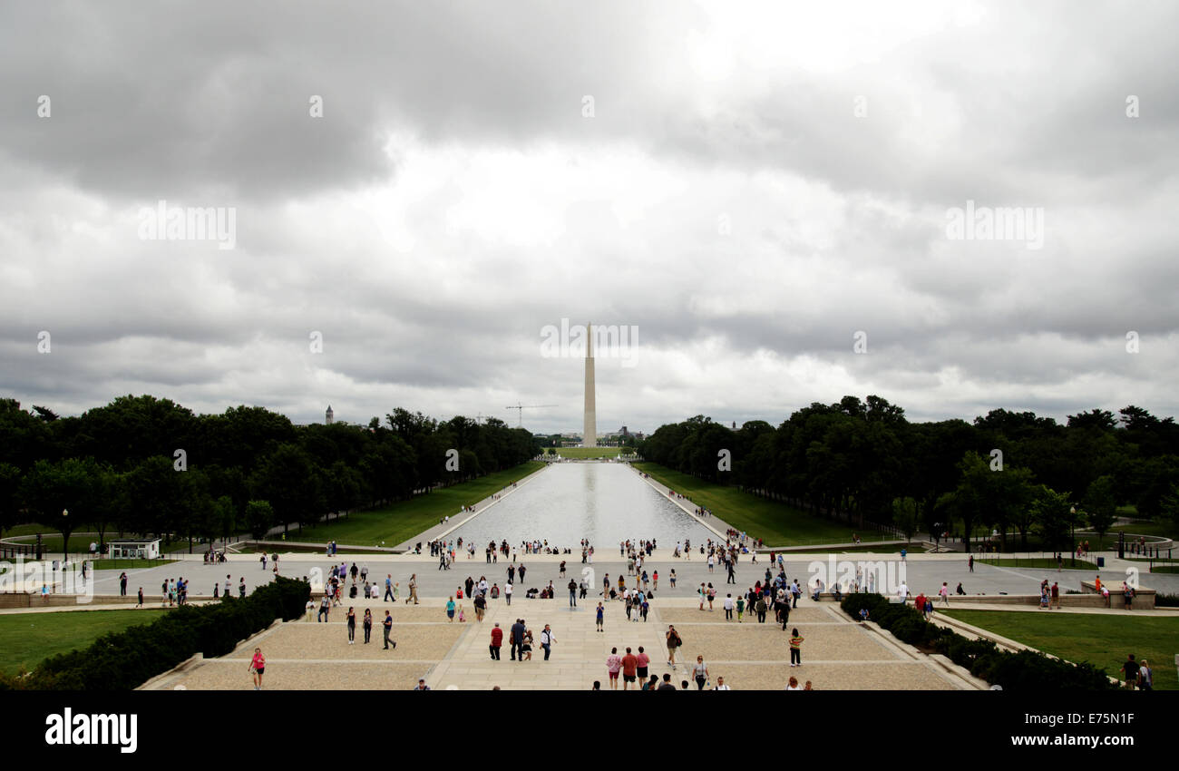 Le Monument de Washington, Washington DC Banque D'Images