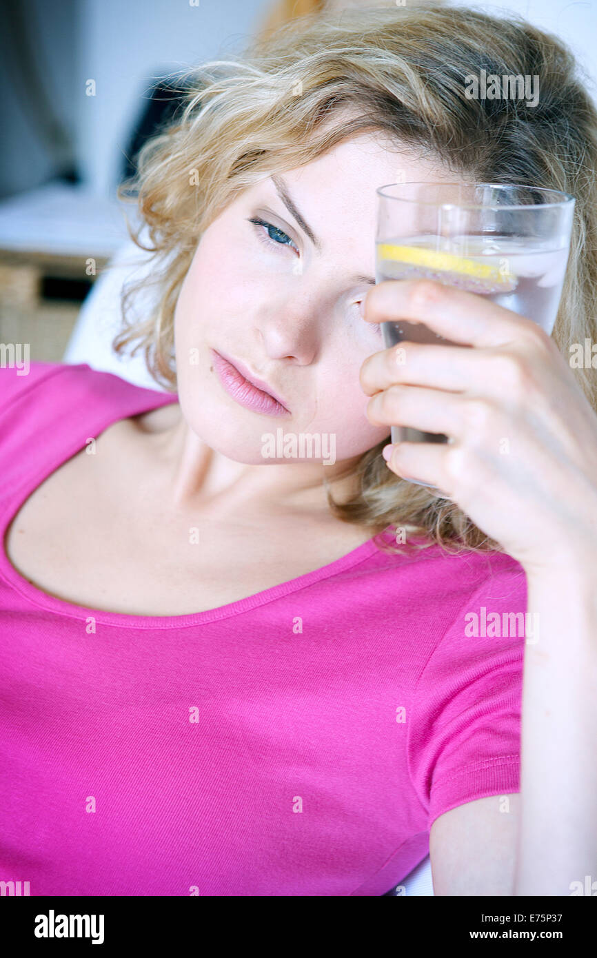 Temps chaud, femme Banque D'Images