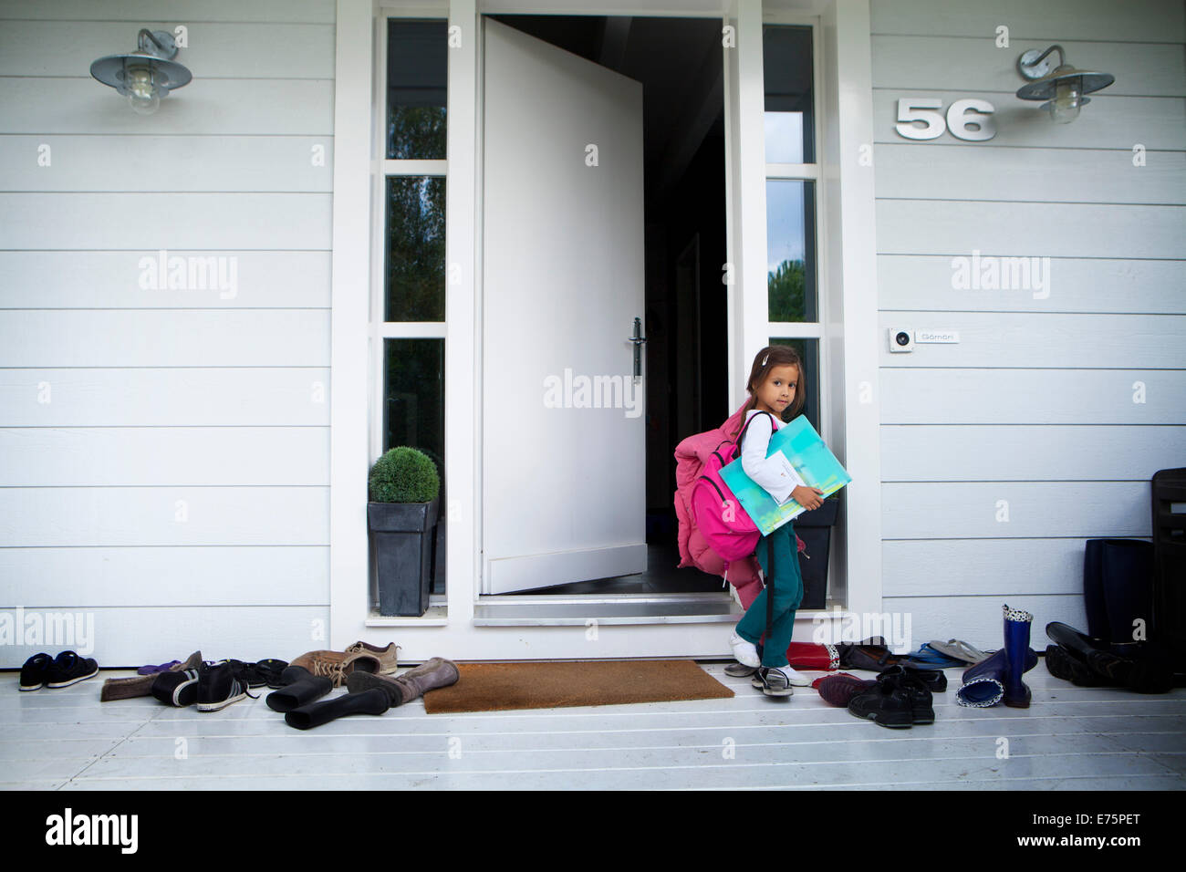 Famille nombreuse Banque D'Images