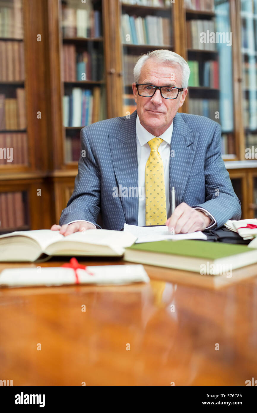 Faire de la recherche en chambres Avocat Banque D'Images