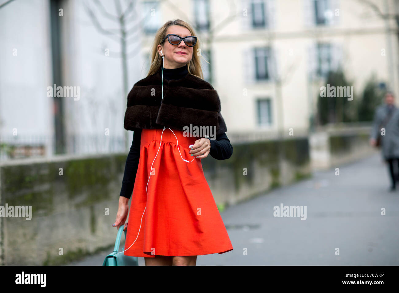 Womenswear Fashion Week de Paris Automne-hiver 2014-2015 - Celebrity Sightings avec : Natalie Joos Où : Paris, France Quand : 03 Mars 2014 Banque D'Images