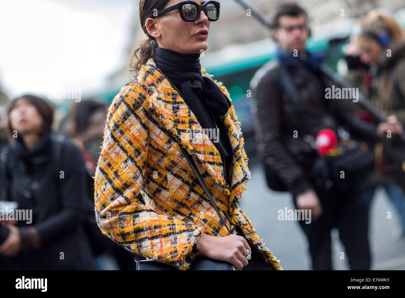 Womenswear Fashion Week de Paris Automne-hiver 2014-2015 - Celebrity Sightings comprend : Giovanna Battaglia Où : Paris, France Quand : 03 Mars 2014 Banque D'Images
