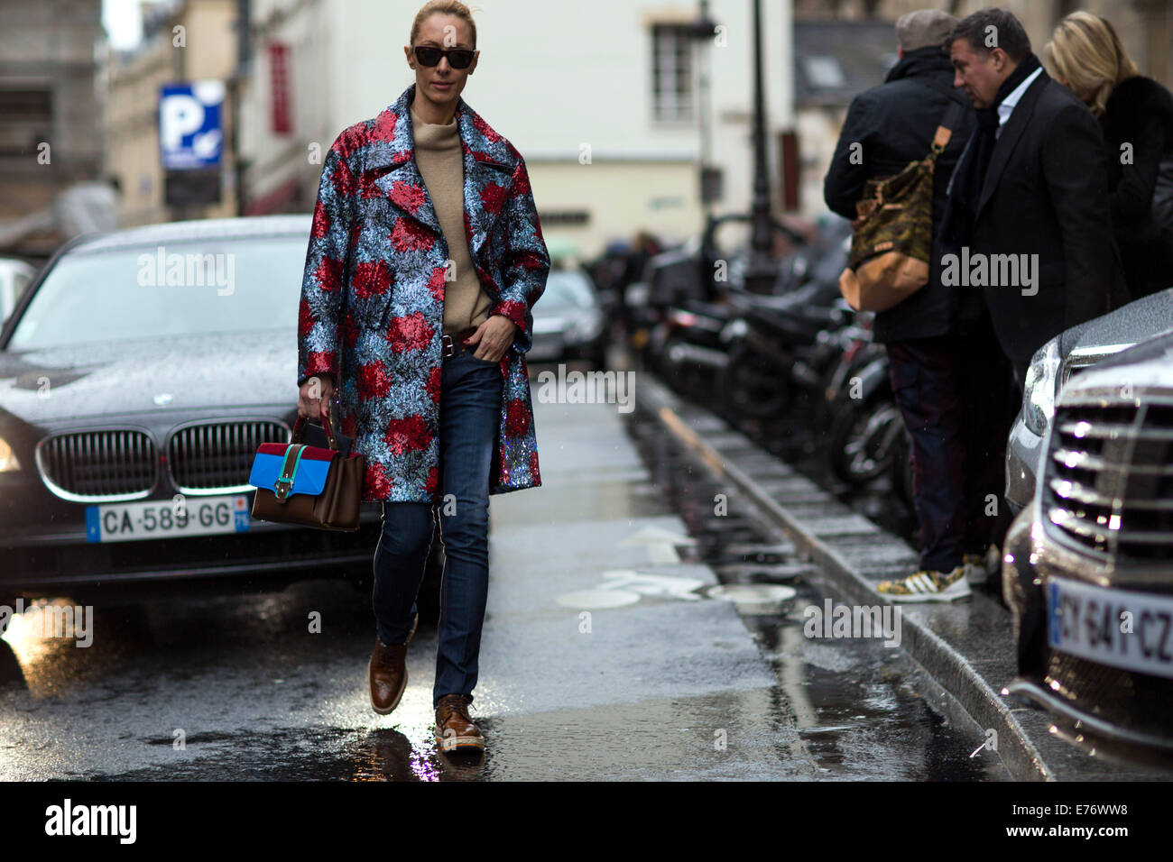 Womenswear Fashion Week de Paris Automne-hiver 2014-2015 - Celebrity Sightings comprend : Elina Halimi Où : Paris, France Quand : 03 Mars 2014 Banque D'Images