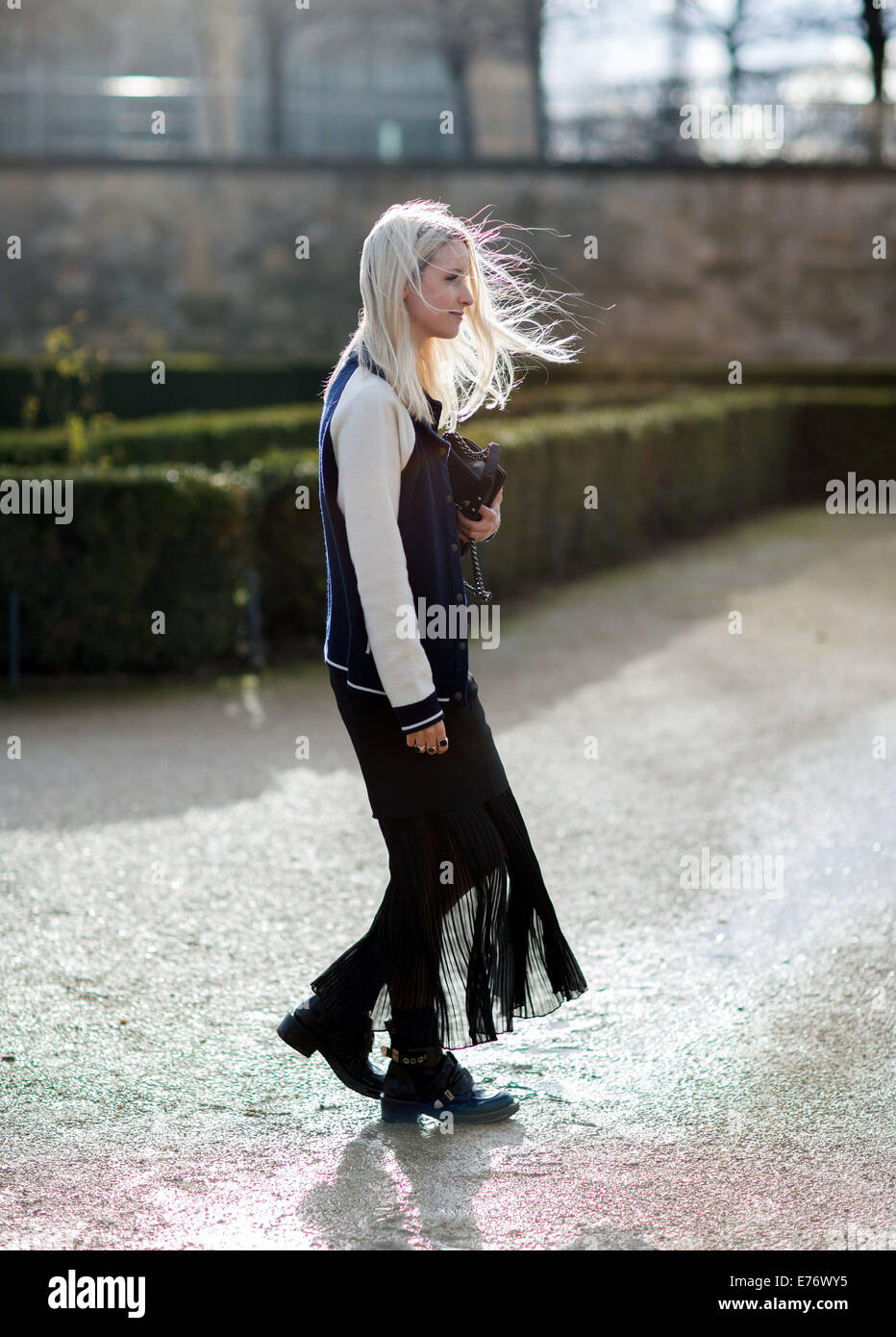 Womenswear Fashion Week de Paris Automne-hiver 2014-2015 - Celebrity Sightings comprend : Charlotte Groeneveld Où : Paris, France Quand : 03 Mars 2014 Banque D'Images