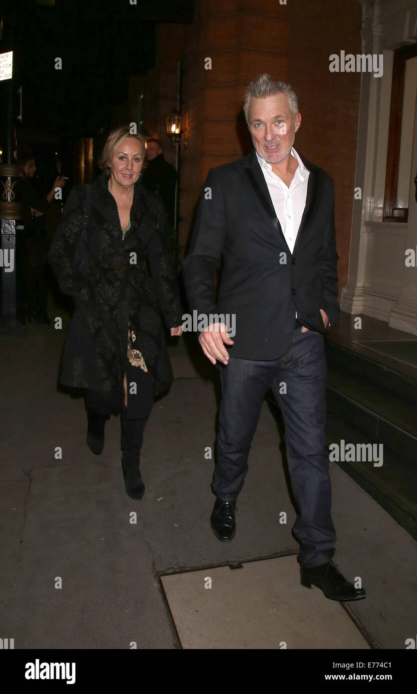 George Michael la lancement de l'album pour 'Symphonica' qui s'est tenue à la Galerie de Hamilton comprend : Shirlie Holliman,Martin Kemp Où : London, Royaume-Uni Quand : 04 Mars 2014 Banque D'Images