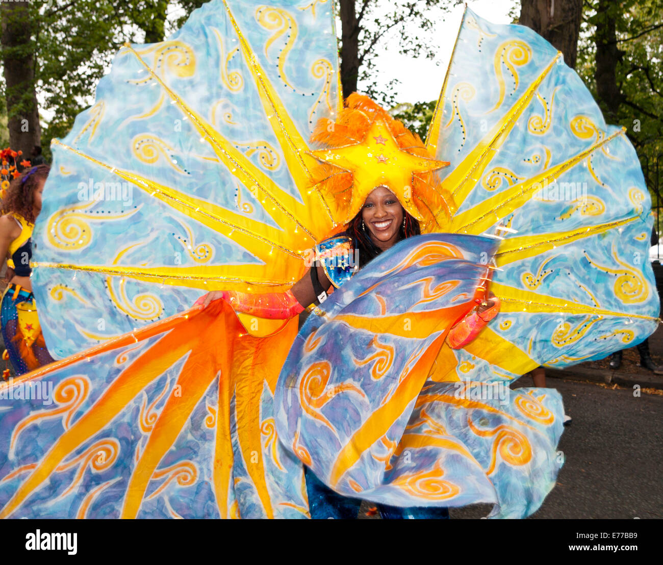 Reine du Carnaval 2011 afro-antillaise Leeds Banque D'Images