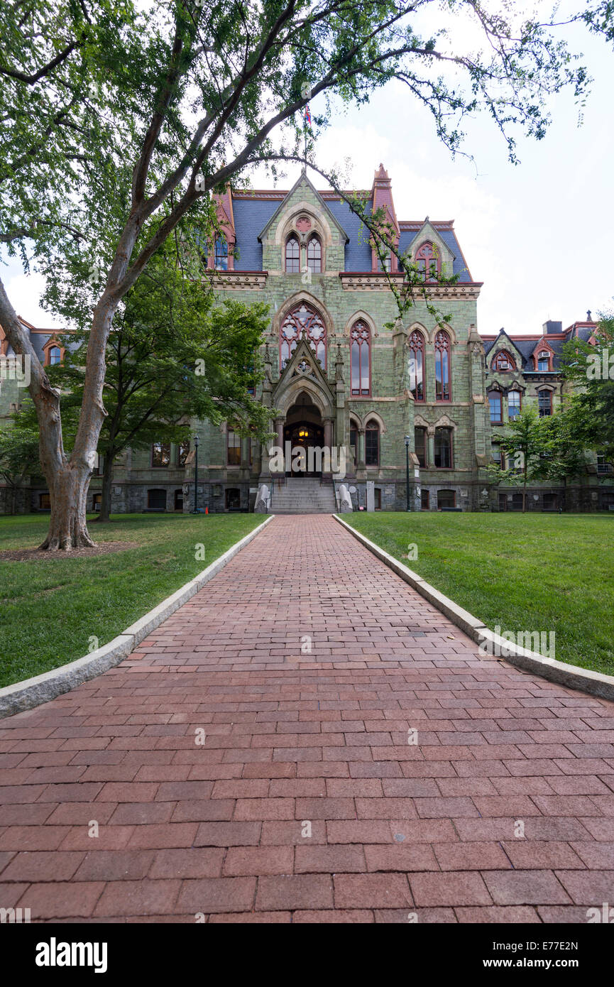 College Hall, Université de Pennsylvanie, New Jersey, USA Banque D'Images