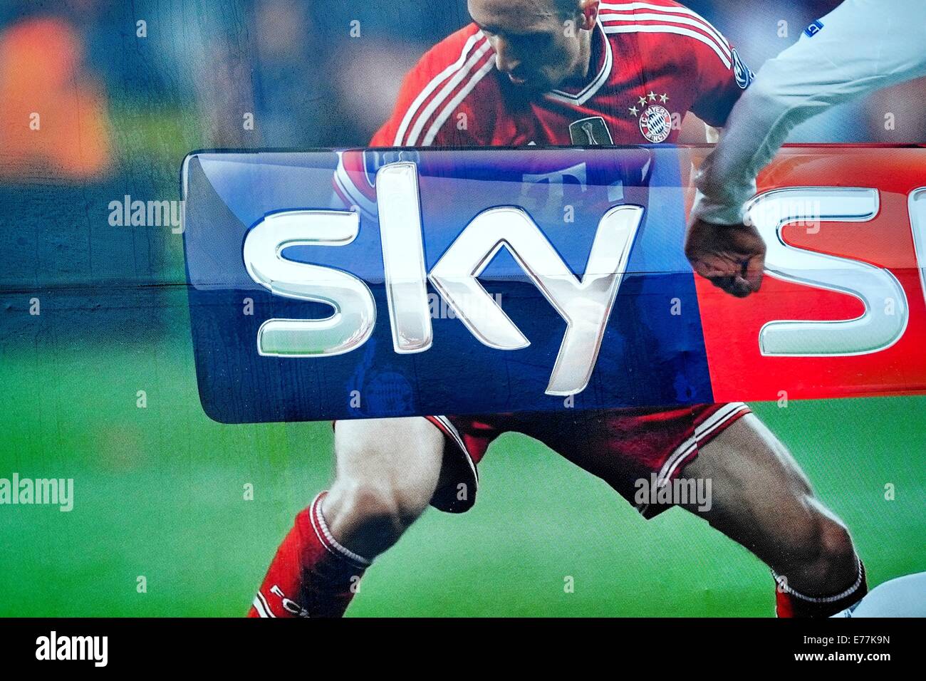 Bllboard publicité Sky sport england uk Banque D'Images