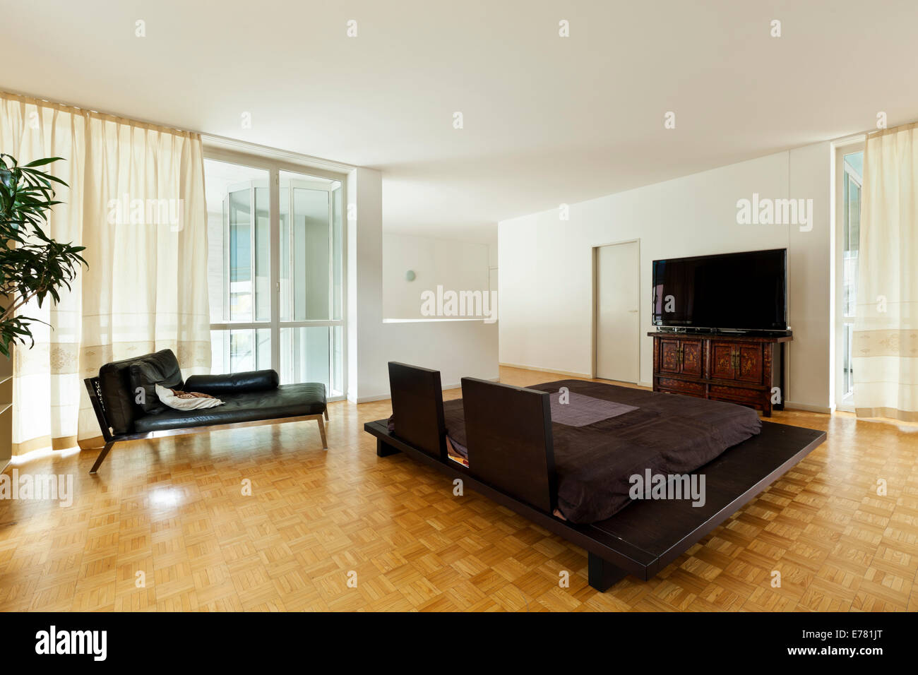 L'intérieur moderne chambre Banque D'Images