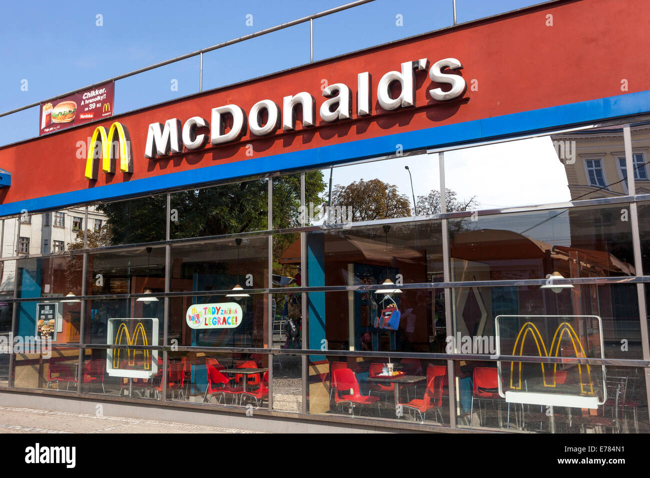 McDonald's Prague Praha République Tchèque Banque D'Images