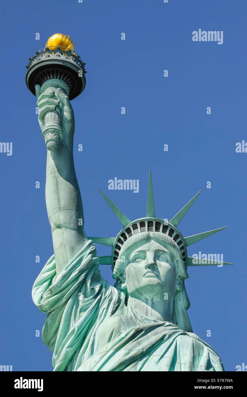 Statue de la liberté, symbole de New York et aux États-Unis. Banque D'Images