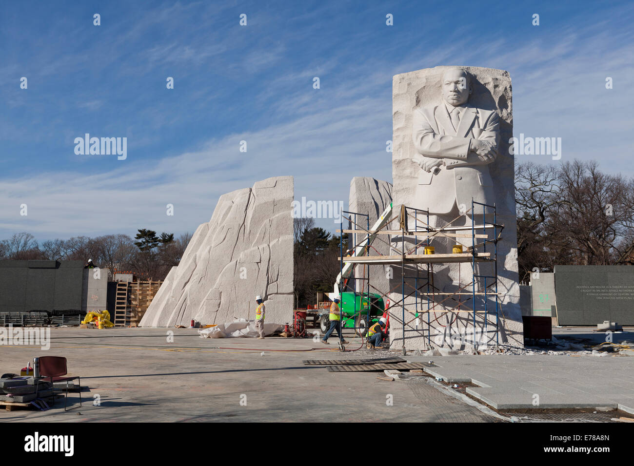 Martin Luther King, Jr. Memorial pendant la construction - janvier 2011, Washington, DC, USA Banque D'Images