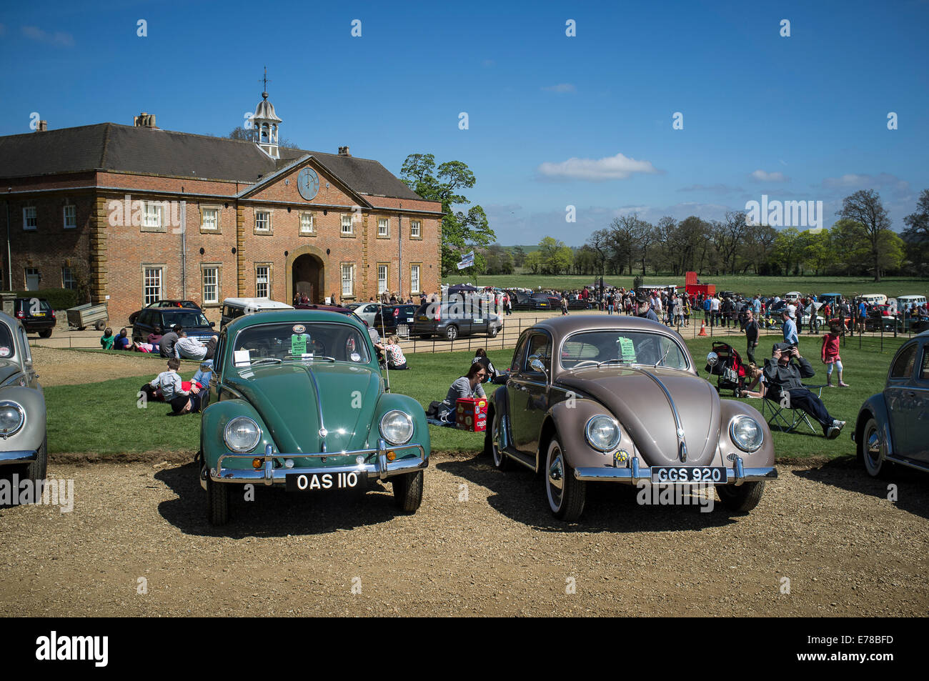 Volkswagen Beetle classique magnifiquement entretenu voiture. Banque D'Images