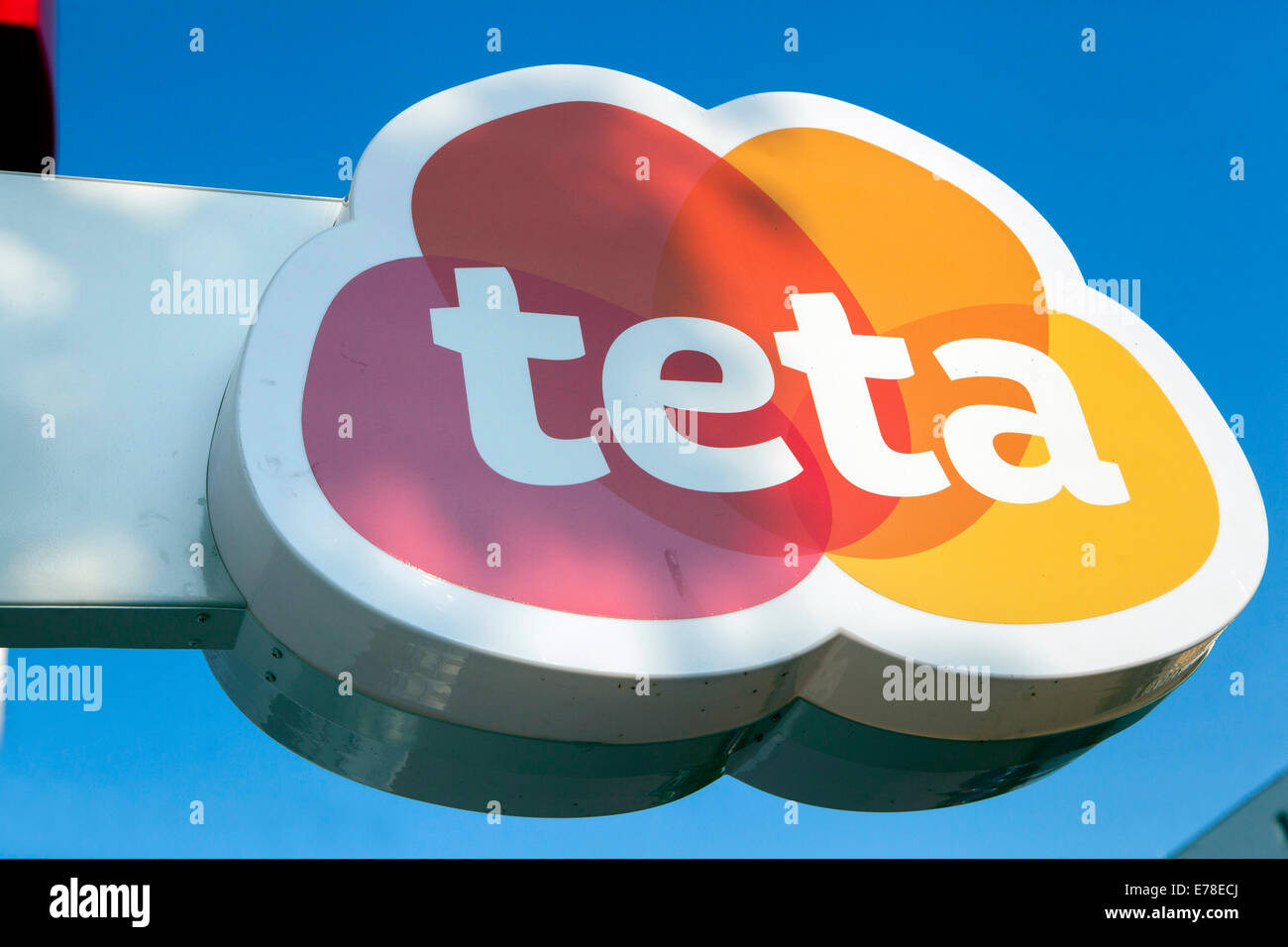 Logo parfumerie Teta sign Banque D'Images