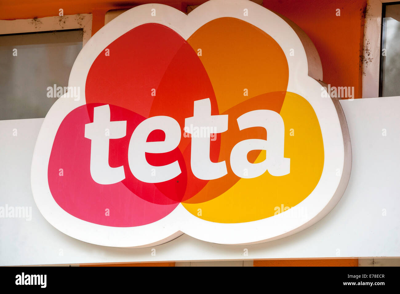 Logo parfumerie Teta sign Banque D'Images