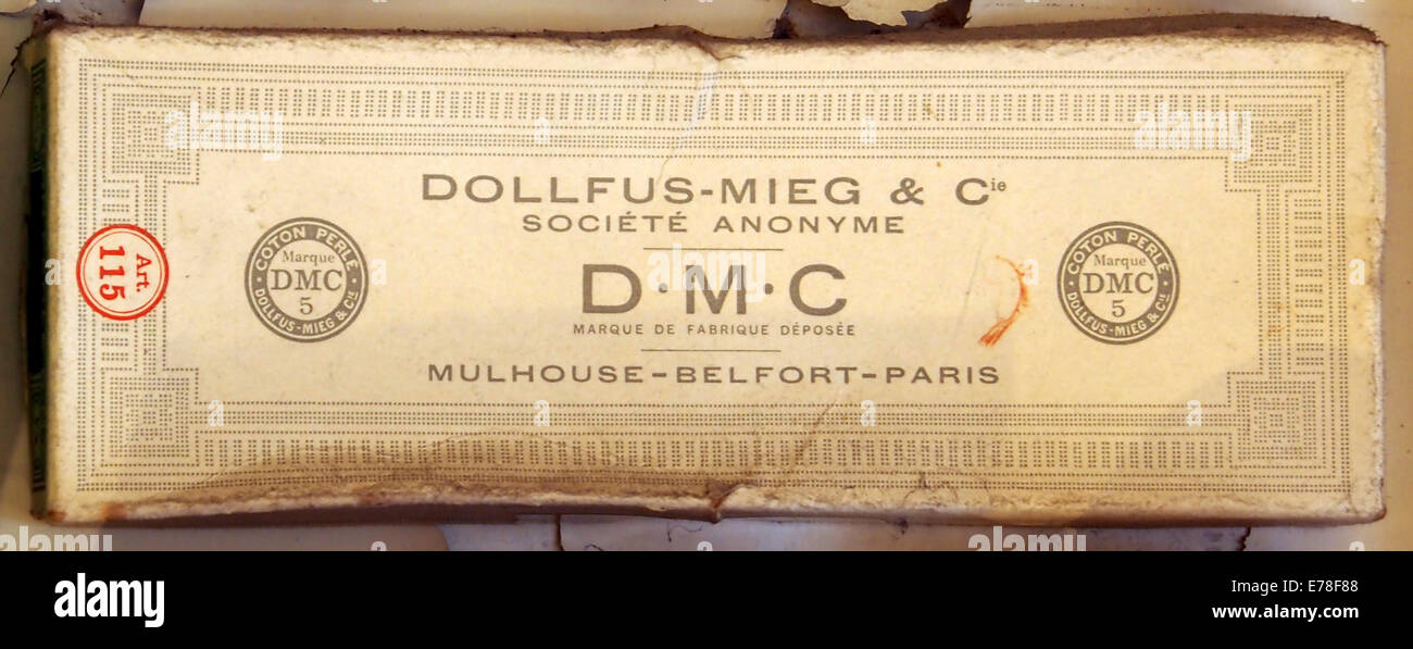 Dollfus-Mieg & Cie, DMC Mulhouse-Belfort-Paris Banque D'Images