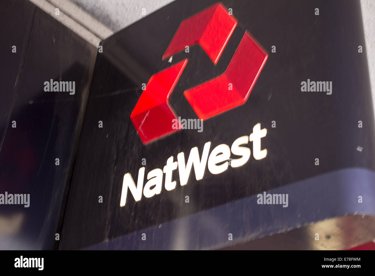 La Banque Natwest logo et inscription Banque D'Images