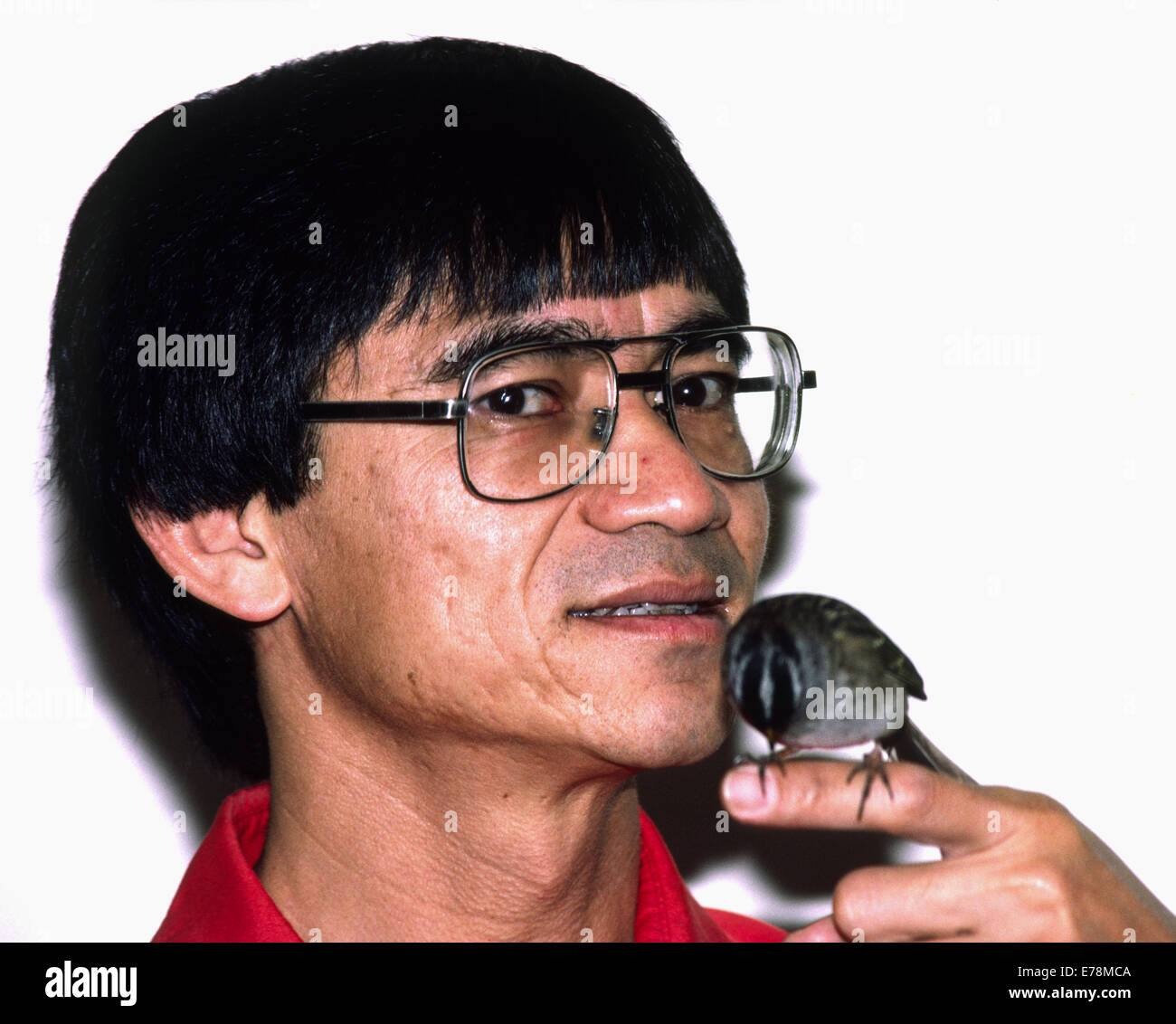 Luis Baptista, ornithologue, California Academy of Sciences Banque D'Images
