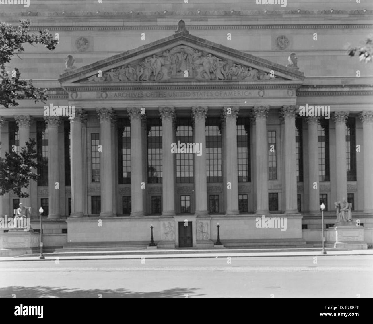 Photo de l'entrée de la Pennsylvania Avenue, 1942 Banque D'Images