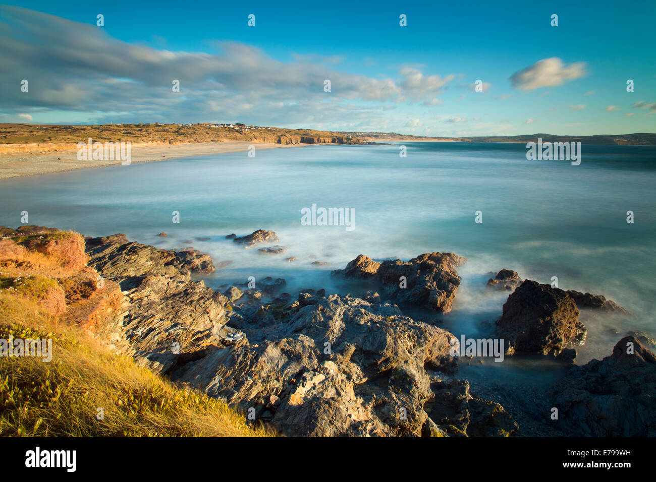 Gwithian ; 10 ; arrêt de la baie de St Ives, Cornwall, UK Banque D'Images