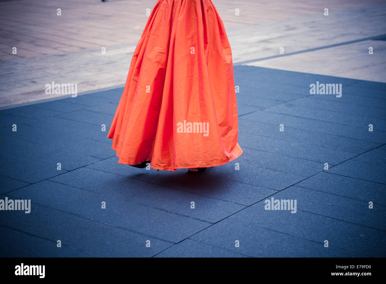 Fashionistas arriver en dehors du printemps 2015 Fashion Week montre dans le Lincoln Center de New York Banque D'Images