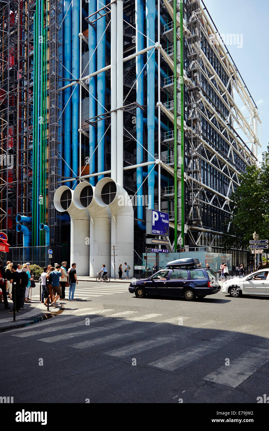 Centre Pompidou à Paris Banque D'Images
