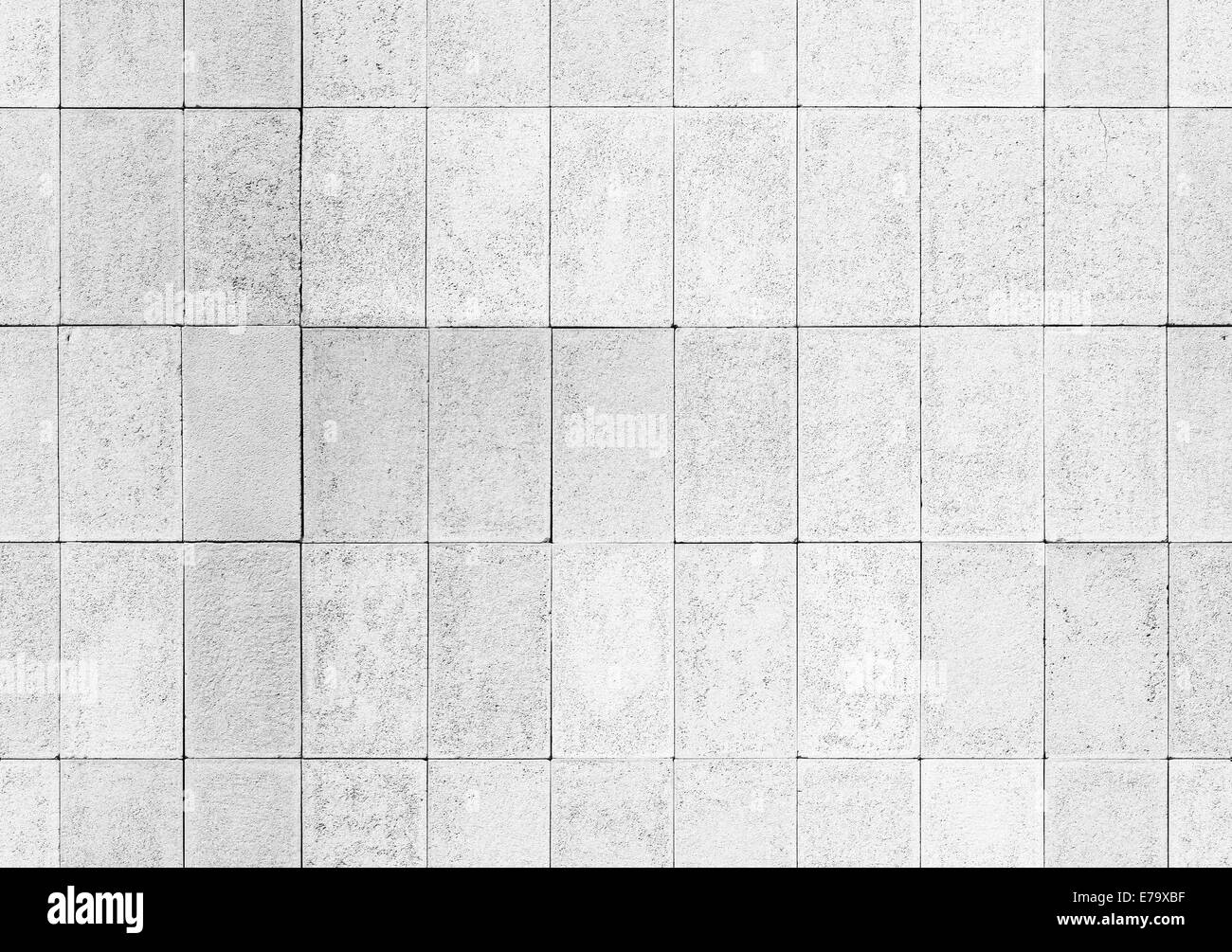 Mur Blanc avec carrelage. Seamless texture de fond photo Banque D'Images