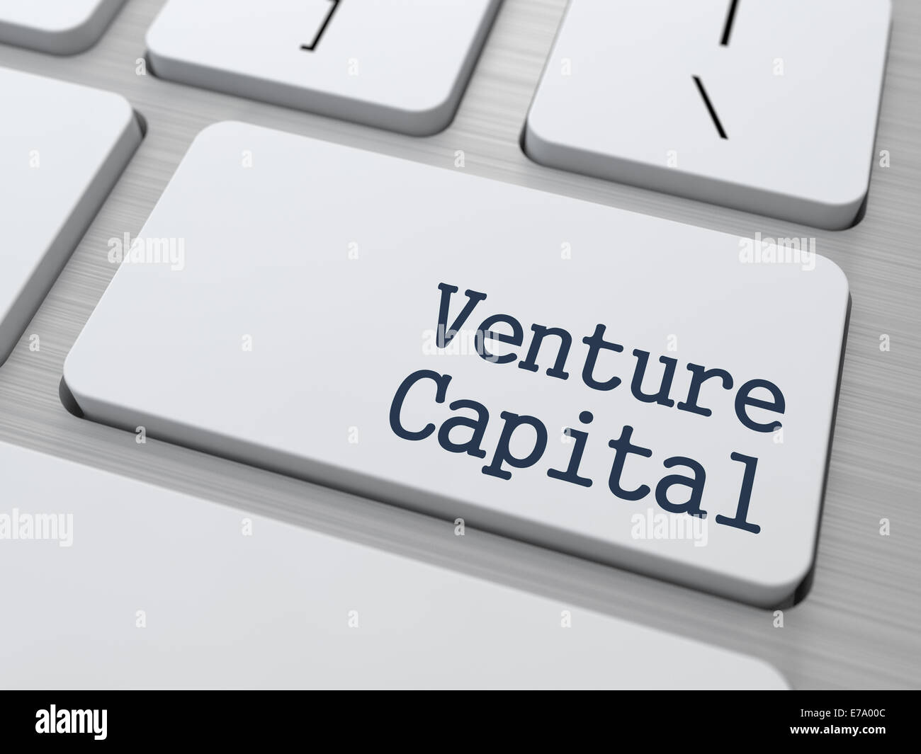 Venture Capital sur le bouton Clavier. Banque D'Images