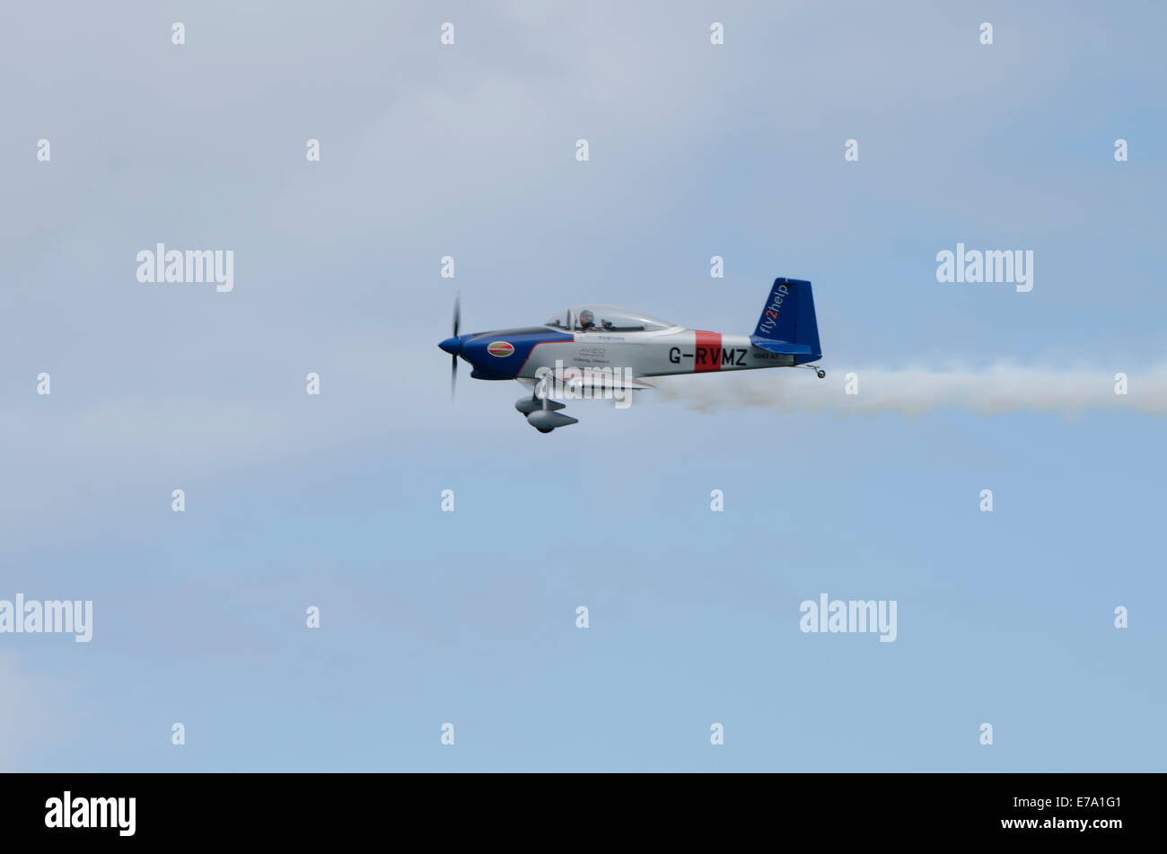 RV8teurs Display Team dans le ciel au-dessus de Portrush à l'Airshow 2014 Banque D'Images