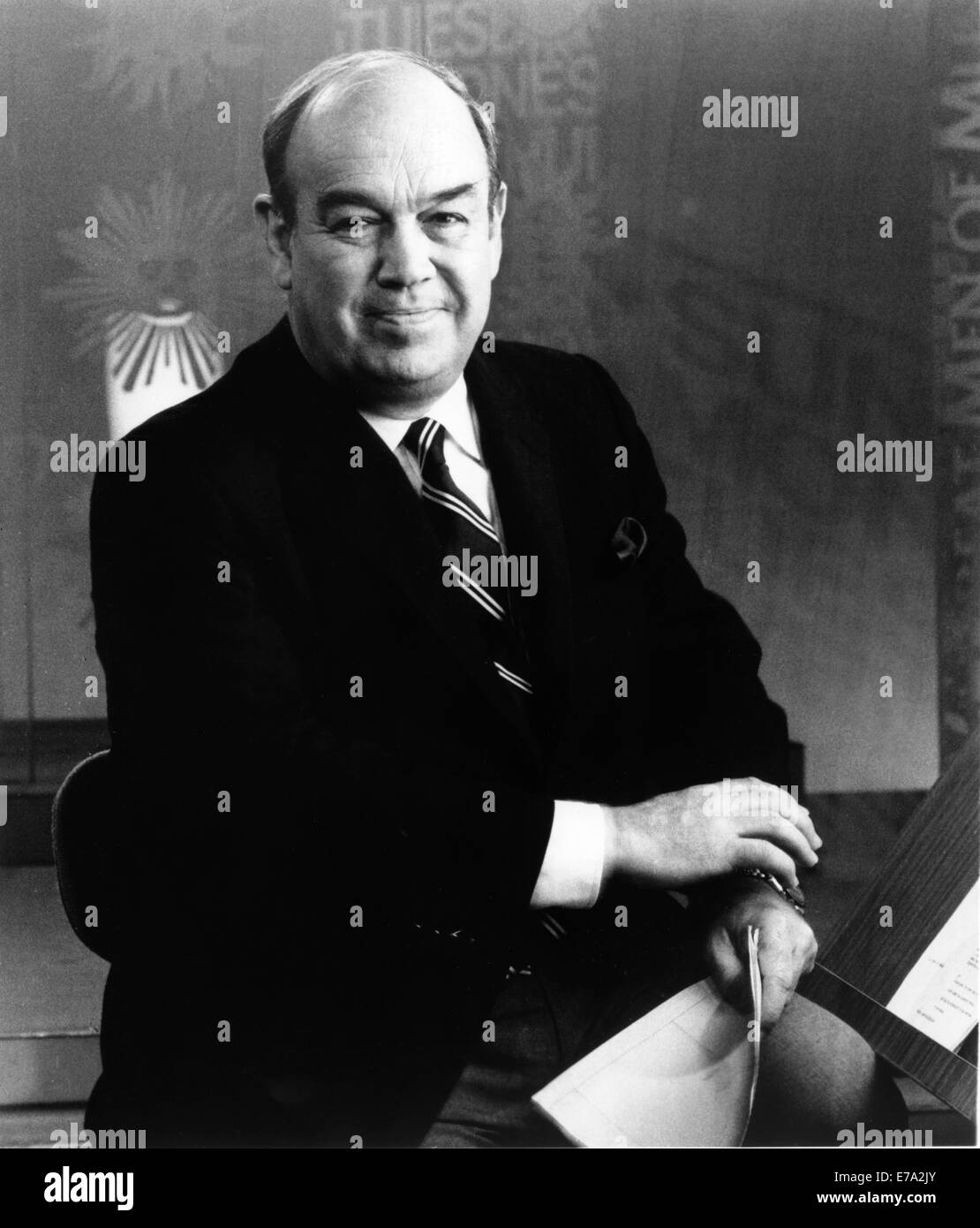 Charles Kuralt (1934-1997), journaliste américain, Portrait, circa 1980 Banque D'Images