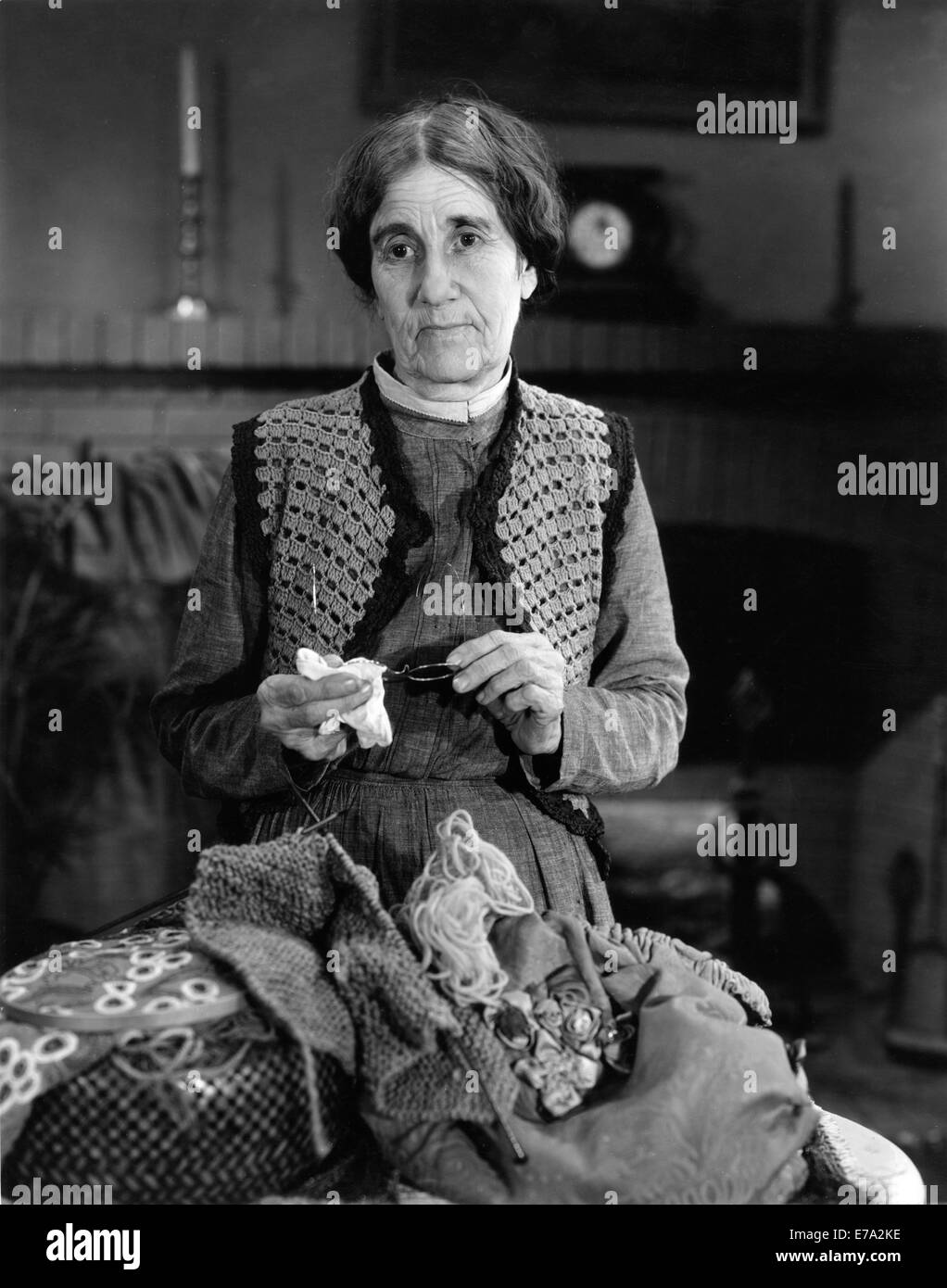 Mae Wells, Portrait du tricot, sur-ensemble du film, "Si j'avais un million", 1932 Banque D'Images