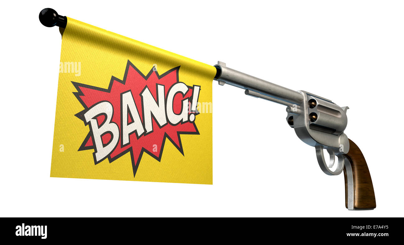 Pistolet Avec Style De Dessin Animé D'icône Drapeau Bang PNG , Arme, Drapeau,  Bang PNG et vecteur pour téléchargement gratuit